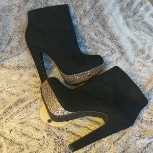 Black Platform Booties